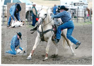 Carson Good Goat Tying at the 2010 White River Little Britches Rodeo