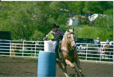 Denton Good flag racing at the 2009 Oahe Little Britches Rodeo