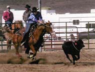 Kaydee Good breakaway roping on Hot Rod 12 year old gelding